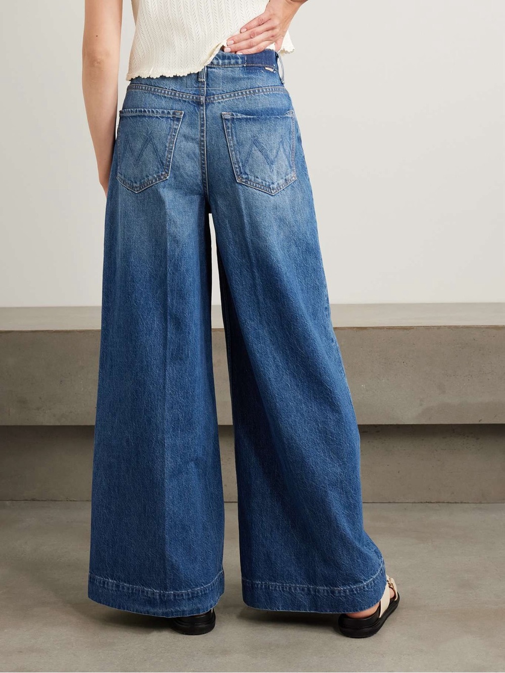 Mother The Headliner Sneak high-rise wide-leg jeans - Picture 4 of 12
